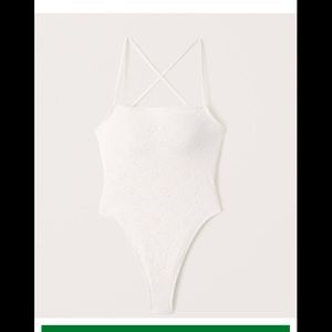 Abercrombie white swimsuit